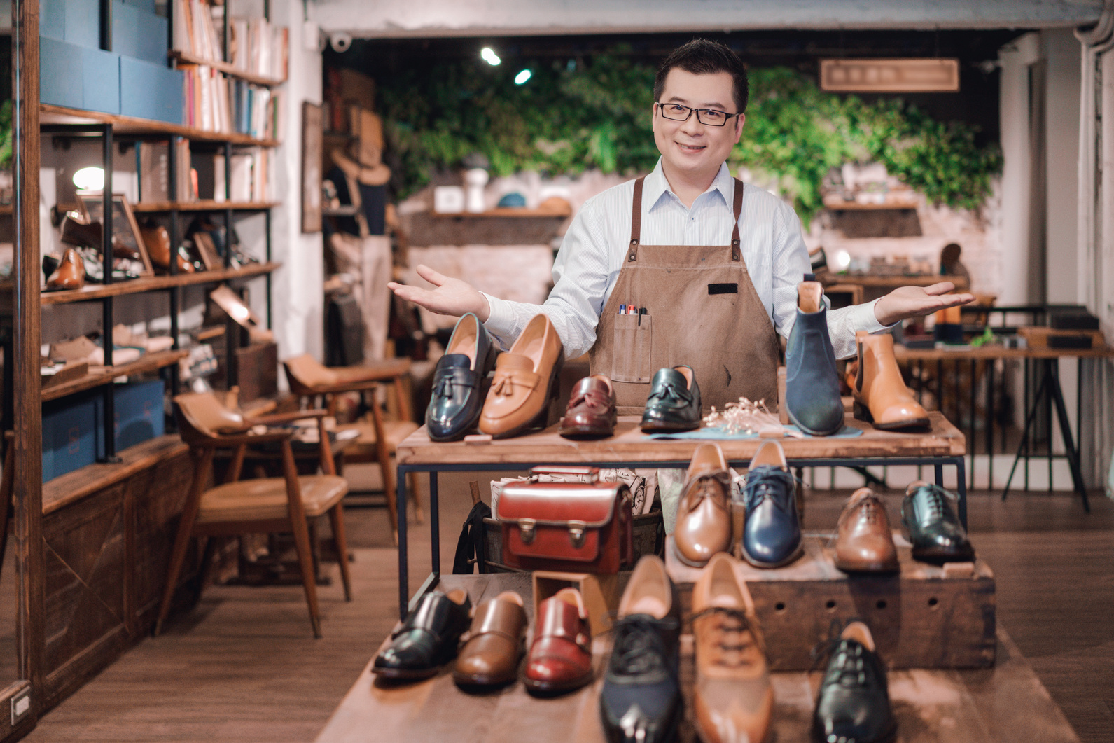 small business owner-shoe store
